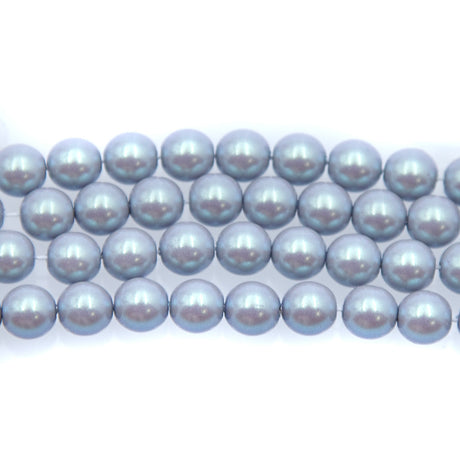 6GP606-IR: CZ Glass Pearl Iridescent Grey 6mm-50PC