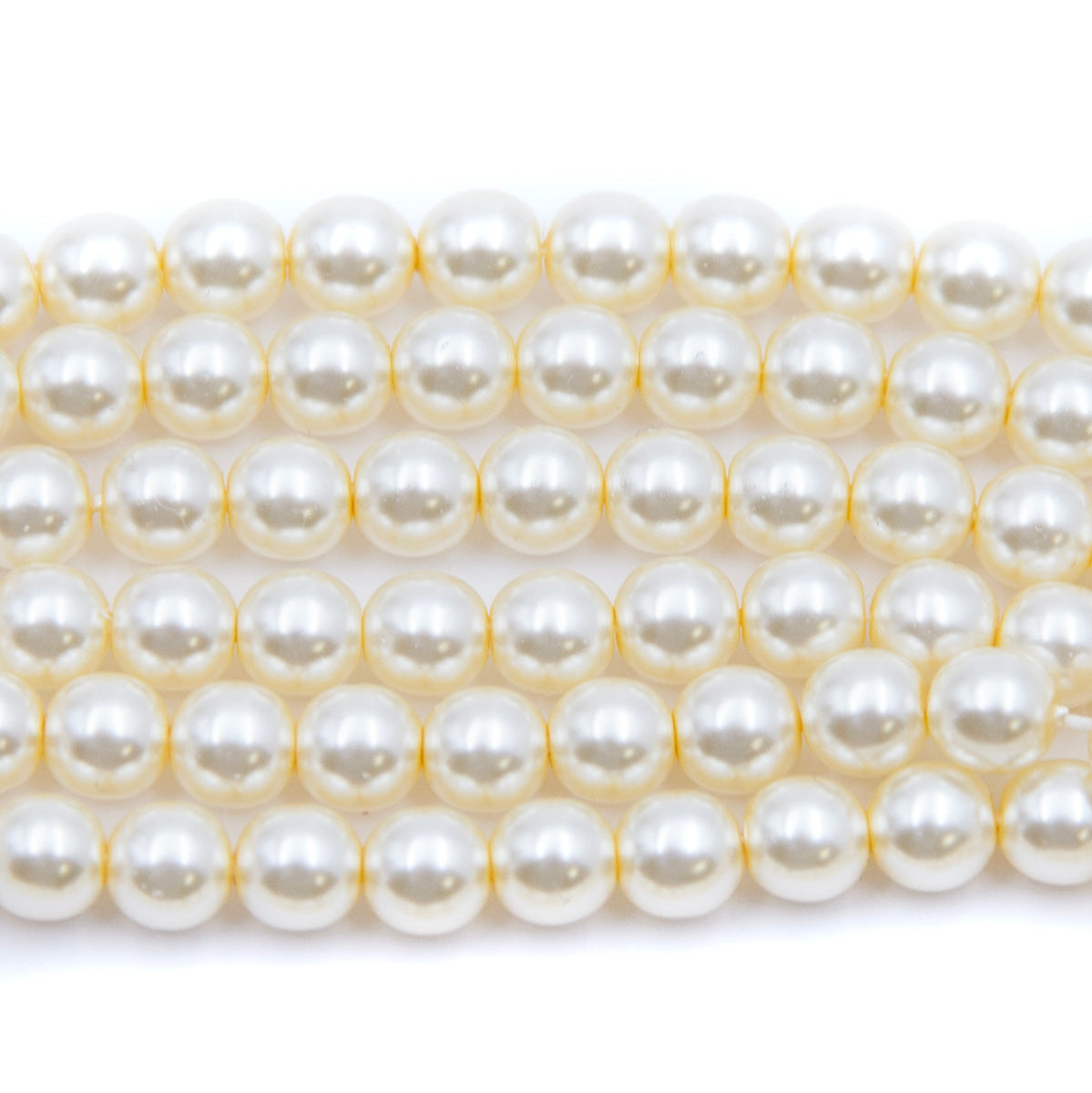 6GP614: CZ Glass Pearl Cream 6mm 300PC