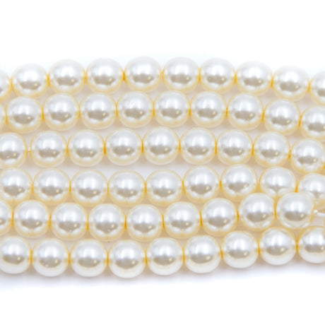 6GP614: CZ Glass Pearl Cream 6mm 300PC