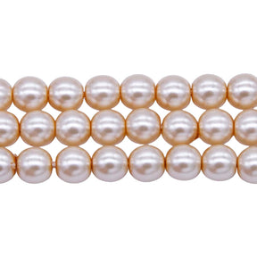6GP616: CZ Glass Pearl Parchment 6mm - 300PC