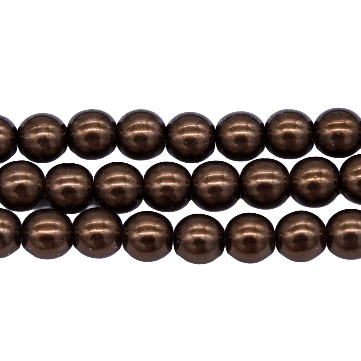 6GP658: CZ Glass Pearl Brown 6mm - 300PC
