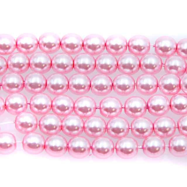 6GP692: CZ Glass Pearl Pink 6mm 300PC