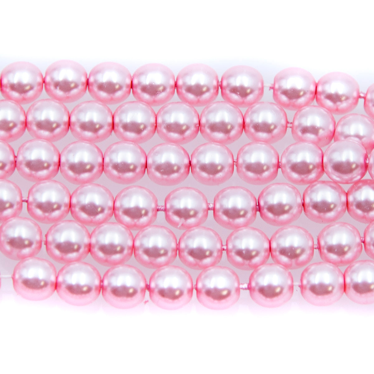 6GP692R: CZ Glass Pearl Pink 6mm-50PC