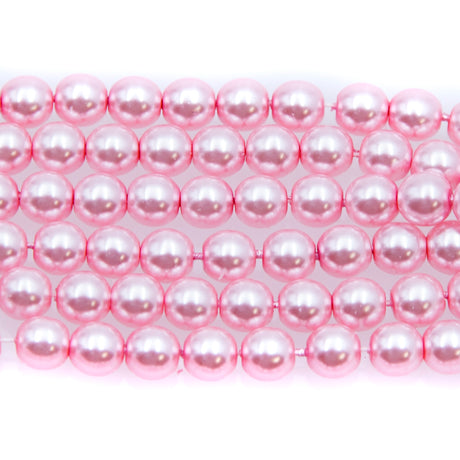 6GP692R: CZ Glass Pearl Pink 6mm-50PC