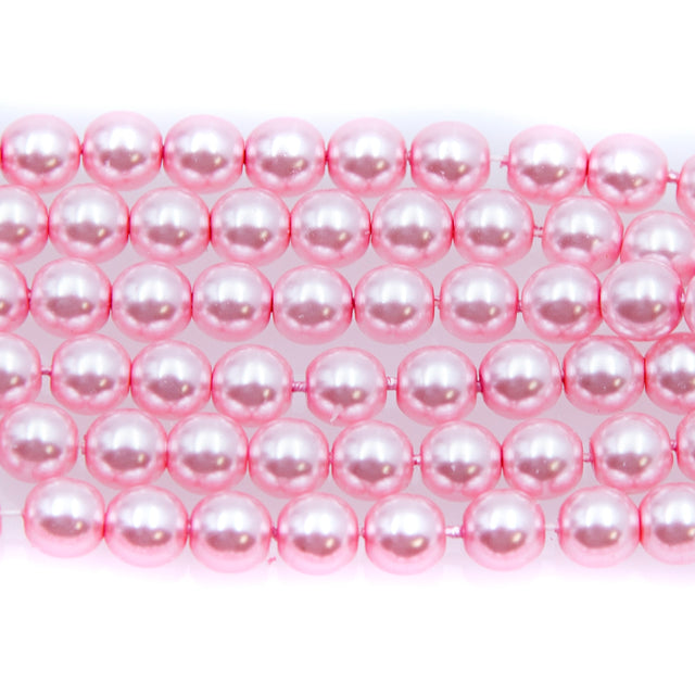 6GP692R: CZ Glass Pearl Pink 6mm-50PC