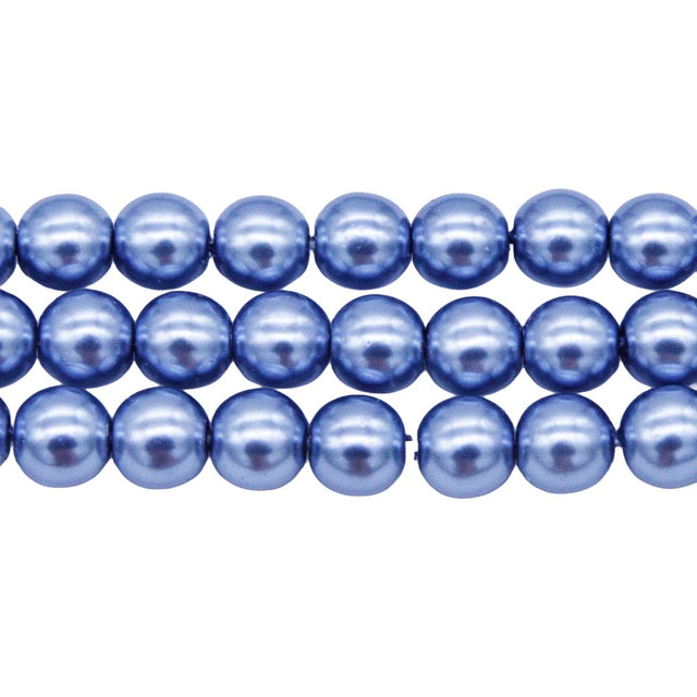 6GP695: CZ Glass Pearl Periwinkle 6mm - 300PC