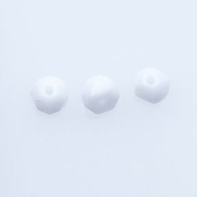 6HL112: CZ White Hill Bead 6mm 50 Pc Bag
