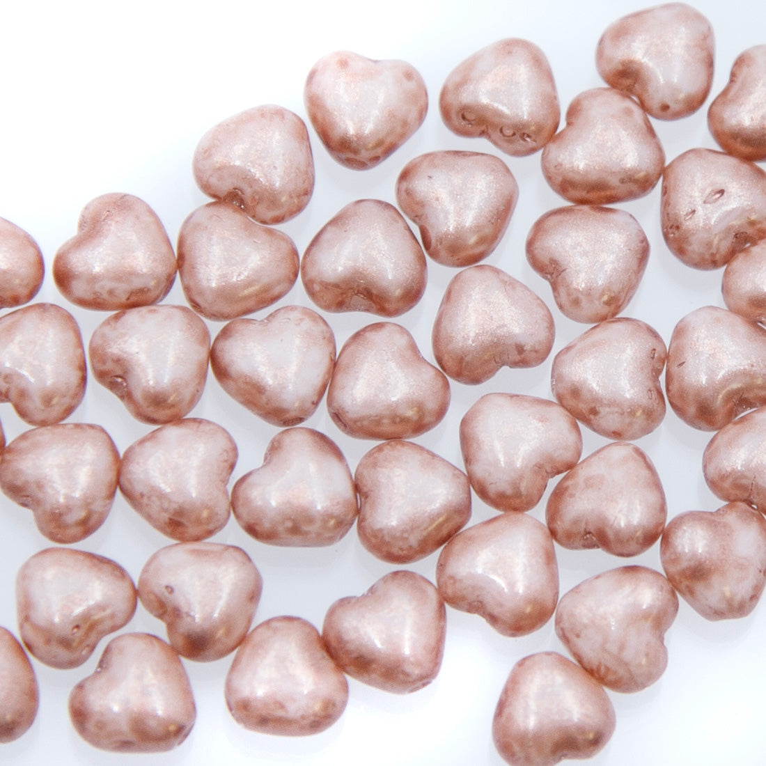 6HT091: CZ Heart 6mm 50 Pieces