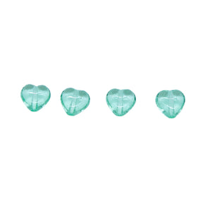 6HT281-P: CZ Heart Peridot 6mm 50 Pieces