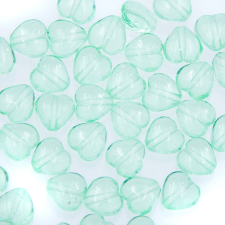 6HT281-P: CZ Heart Peridot 6mm 50 Pieces