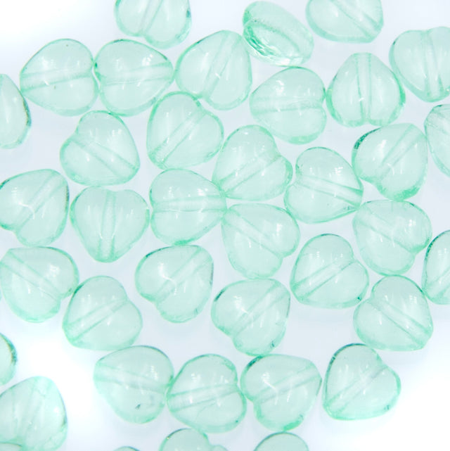 6HT281-P: CZ Heart Peridot 6mm 50 Pieces