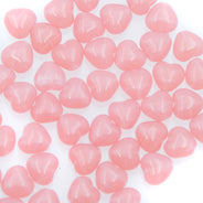 6HT290: CZ Heart Pink Opal 6mm 50 Pieces