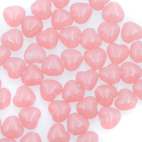 6HT290: CZ Heart Pink Opal 6mm 50 Pieces