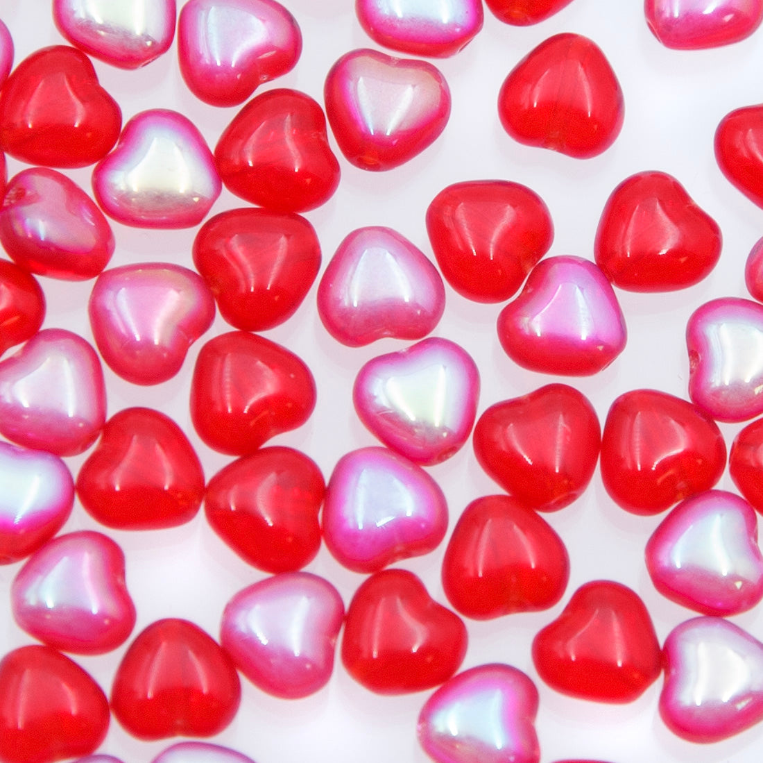 6HT544: CZ Heart Siam AB 6mm 50 Pieces