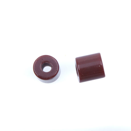 6IN156: Tile Bead Brown 6mm 50 Grams