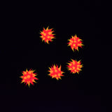 6MS134-92: Rubber Round Orange w/Pink 6mm - 5PPK