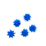 6MS175: Rubber Round Blue 6mm - 5PPK