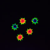 6MS525: Rubber Round Rainbow 6mm - 5PPK