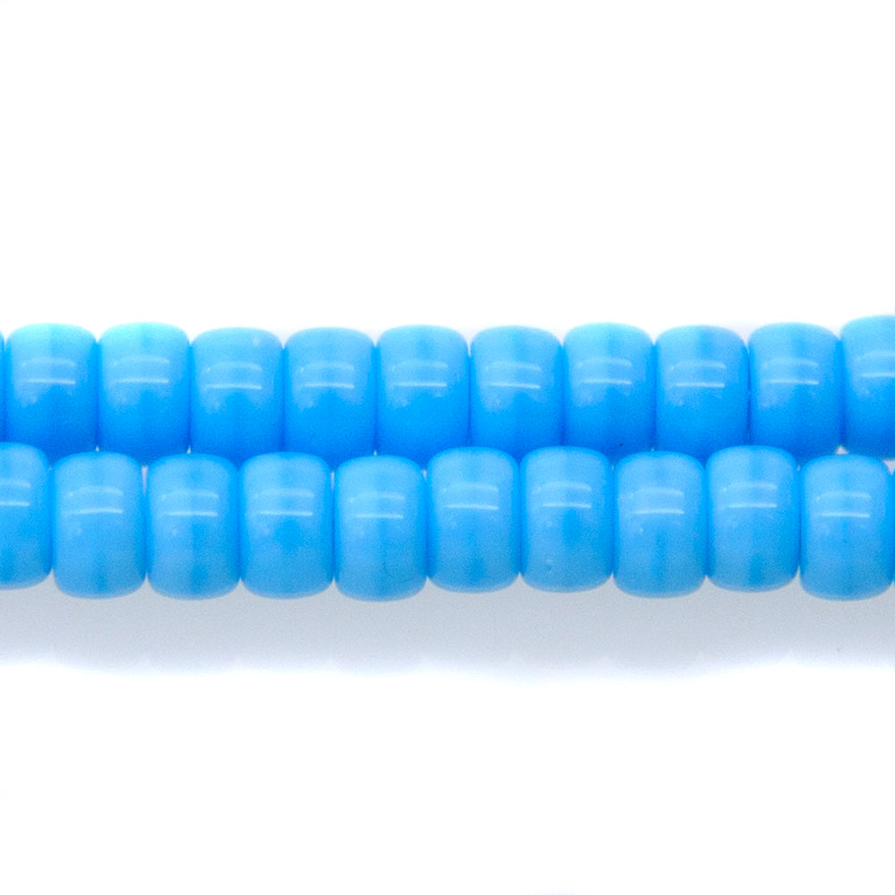 6RC162: CZ Crow Roller Lt Turquoise Blue 6mm 600PC