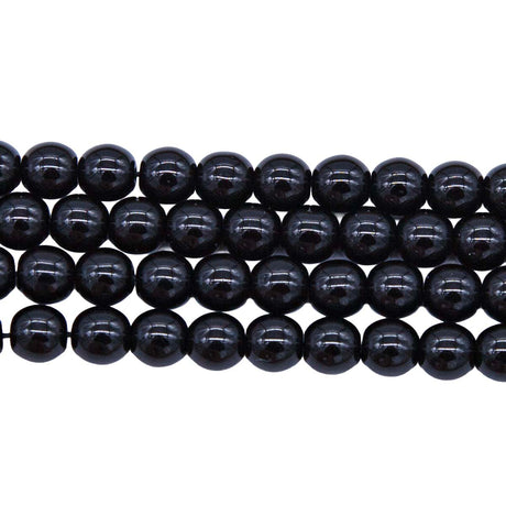 6RD109: CZ Round Black 6mm - 300PC