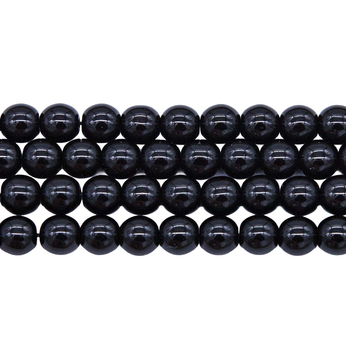 6RD109R: CZ Round Black 6mm - 50PC