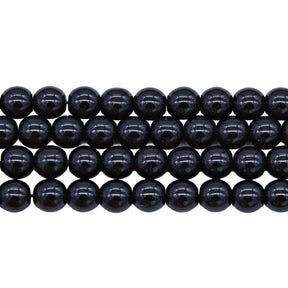 6RD109R: CZ Round Black 6mm - 50PC