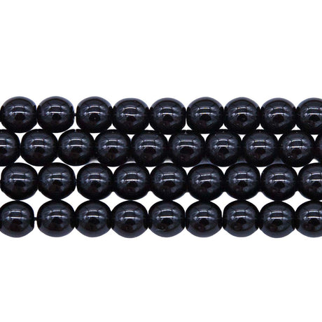 6RD109R: CZ Round Black 6mm - 50PC