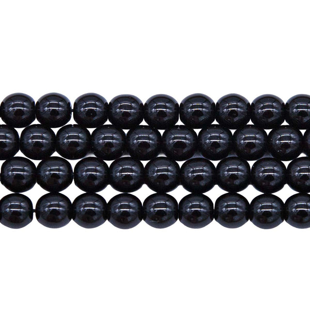 6RD109R: CZ Round Black 6mm - 50PC