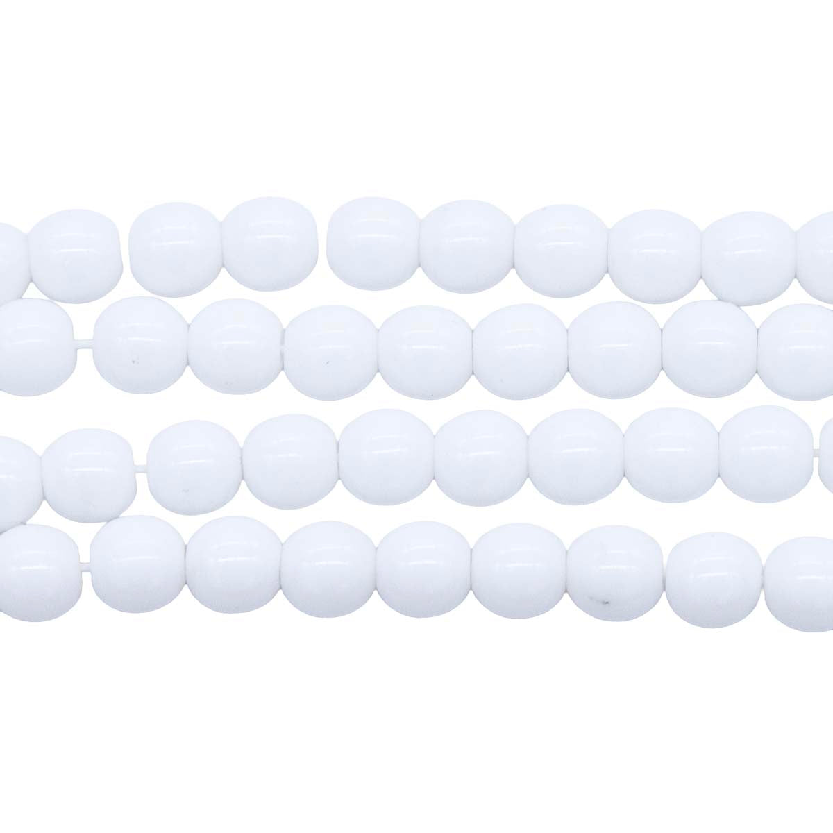 6RD112: CZ Round Opaque White 6mm 300PC