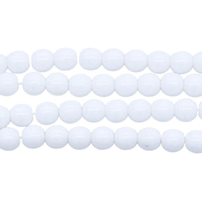 6RD112: CZ Round Opaque White 6mm 300PC