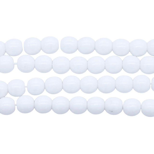 6RD112: CZ Round Opaque White 6mm 300PC
