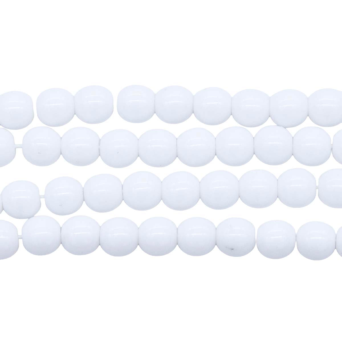 6RD112R: CZ Round Opaque White 6mm-50PC