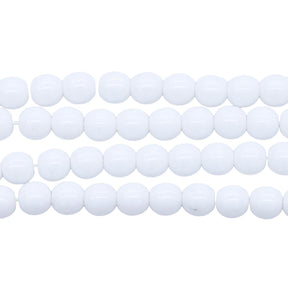6RD112R: CZ Round Opaque White 6mm-50PC