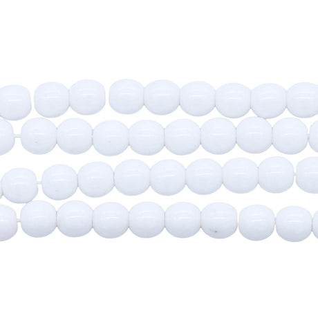 6RD112R: CZ Round Opaque White 6mm-50PC