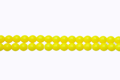 6RD122R: CZ Round Opaque Lemon Yellow 6mm - 50 Pc