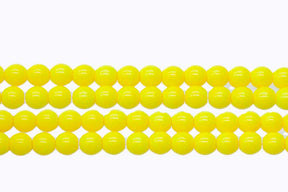 6RD122R: CZ Round Opaque Lemon Yellow 6mm - 50PC