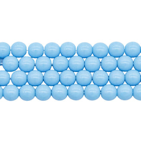 6RD162: Czech Round Turquoise Blue 6mm 300PC