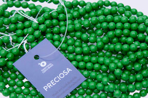 6RD183: CZ Round Opaque Green 6mm - 600 PC