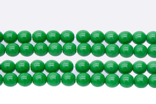6RD183R: CZ Round Opaque Green 6mm - 50PC