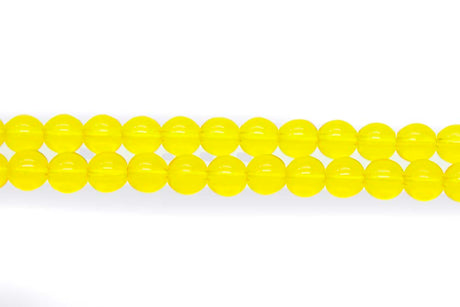 6RD225: CZ Round Transparent Yellow 6mm - 600 Pc
