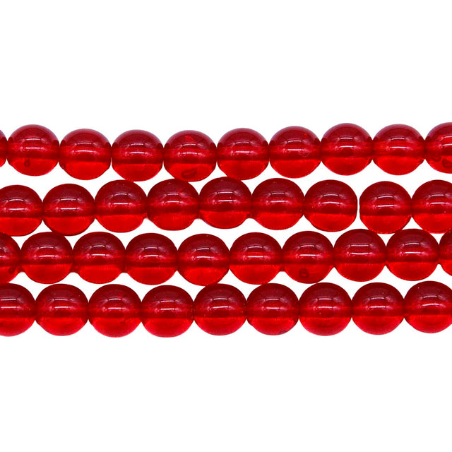 6RD244: CZ Round TR Ruby 6mm 300PC