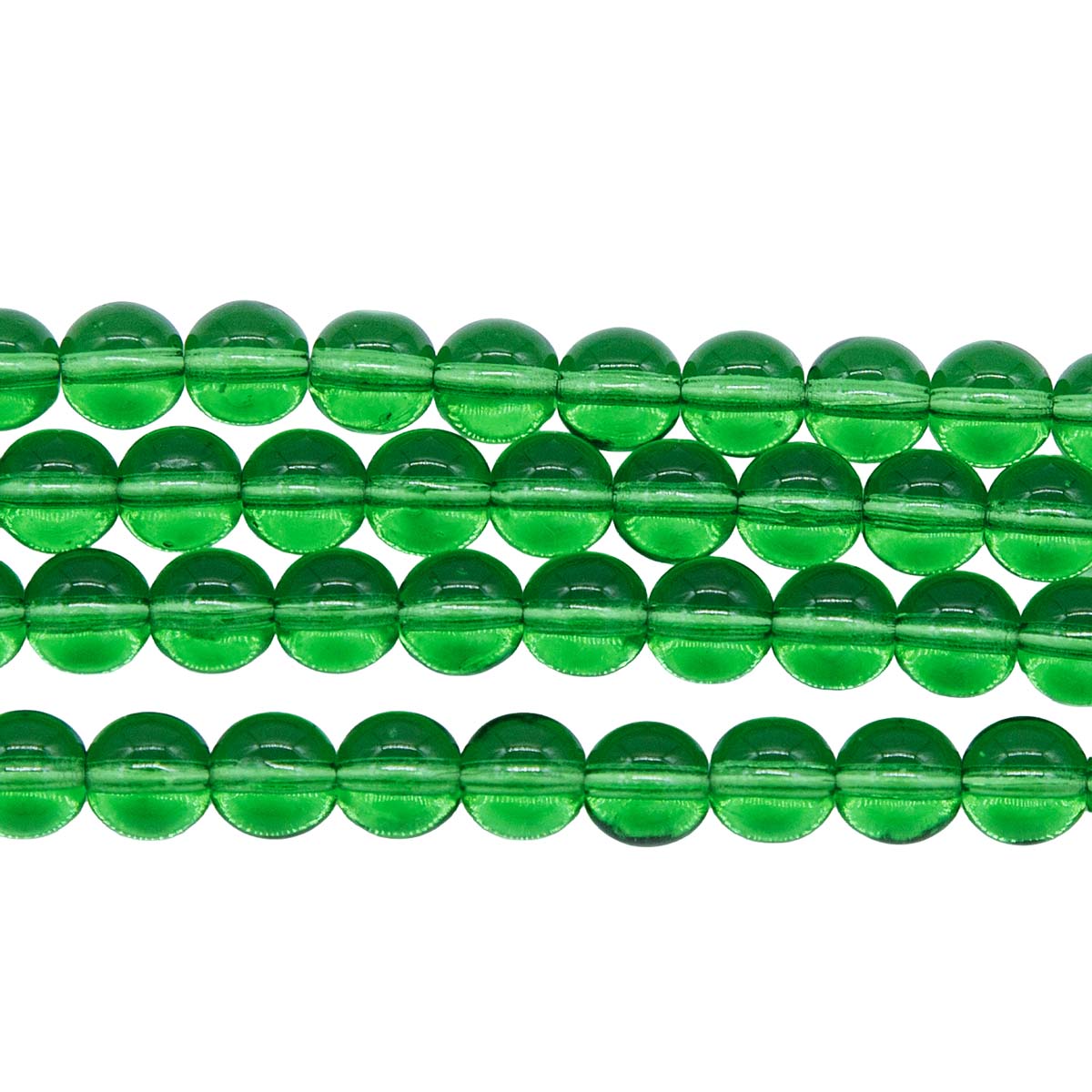 6RD284: CZ Round TR Christmas Green 6mm 300PC