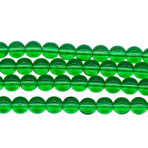 6RD284: CZ Round TR Christmas Green 6mm 300PC