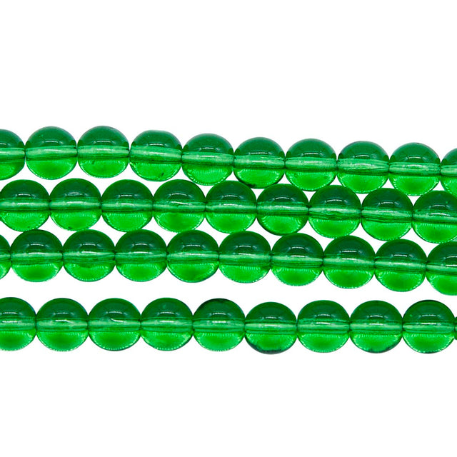 6RD284: CZ Round TR Christmas Green 6mm 300PC