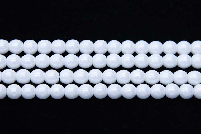6RD312R: CZ Round Luster White 6mm - 50 Pc