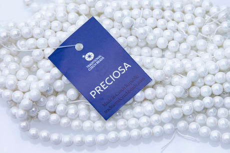 6RD312R: CZ Round Luster White 6mm - 50 Pc