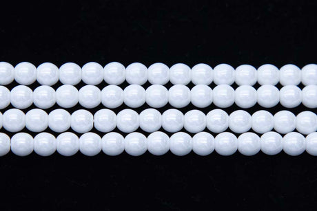 6RD312: CZ Round Luster White 6mm - 600 Pc