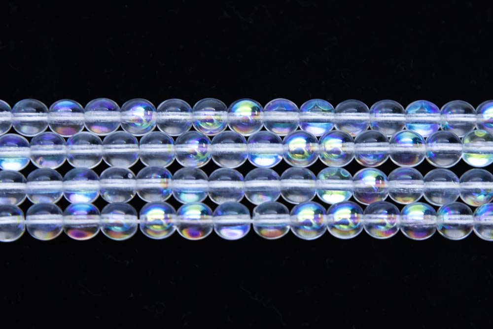 6RD512R: CZ Round Crystal AB 6mm - 50 Pc