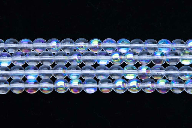 6RD512R: CZ Round Crystal AB 6mm - 50 Pc