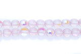 6RD591R: CZ Round Pink Aurora Borealis 6mm - 50Pc